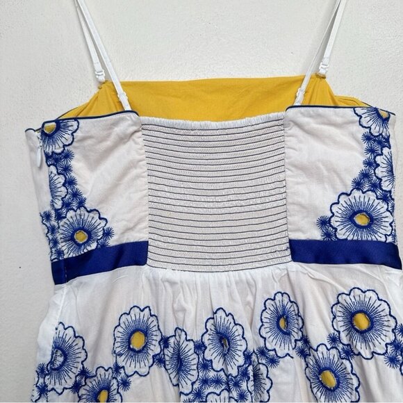 Anthropologie By Moulinette Soeurs Womens 4 Forget-me-not Cold Shoulder Dress - Picture 7 of 13